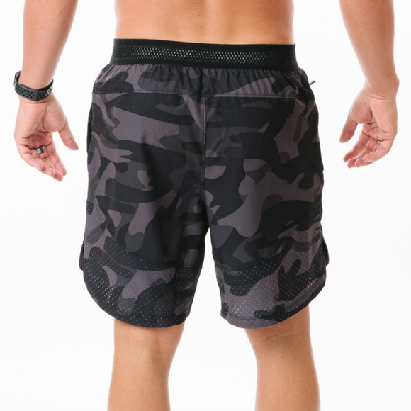 NEW- Zyia 5523 Men's Black Camo Versatility Plus Shorts NWT  size XXL - Picture 5 of 7